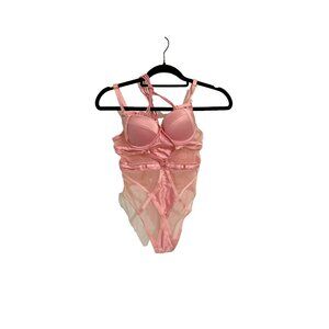 Honey Birdette Shibari playsuit pink